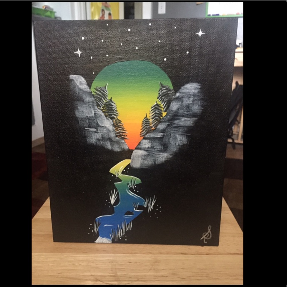 “Moon Rising” Painting